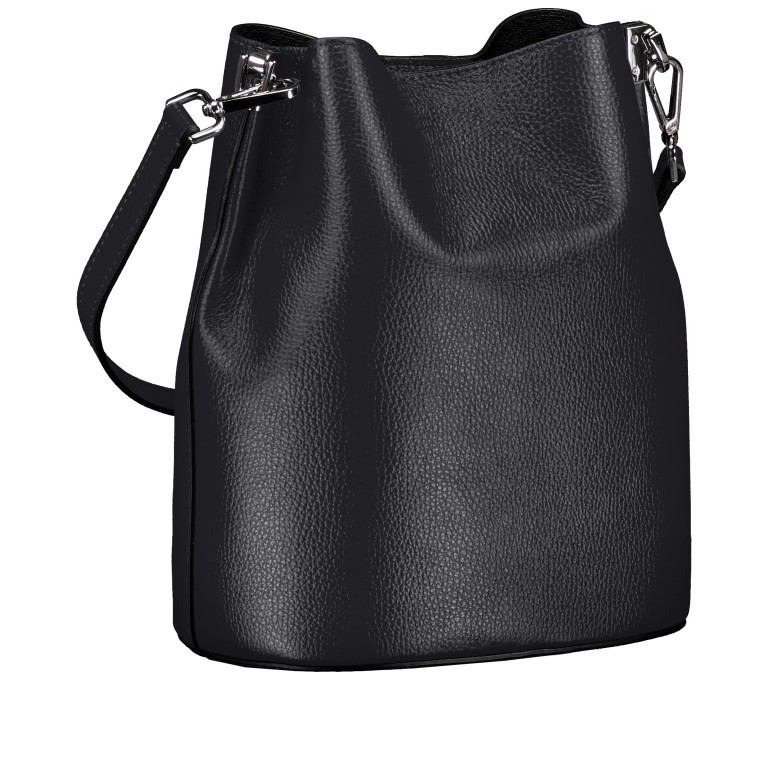 Beuteltasche, Farbe: schwarz, braun, rot/weinrot, beige, Marke: Hausfelder Manufaktur, Abmessungen in cm: 23.5x27x16, Bild 2 von 7