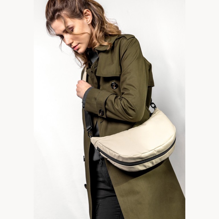 Beuteltasche Japan Re Yoshii erweiterbar, Farbe: schwarz, taupe/khaki, beige, Marke: Aunts & Uncles, Abmessungen in cm: 31x21x10, Bild 4 von 9