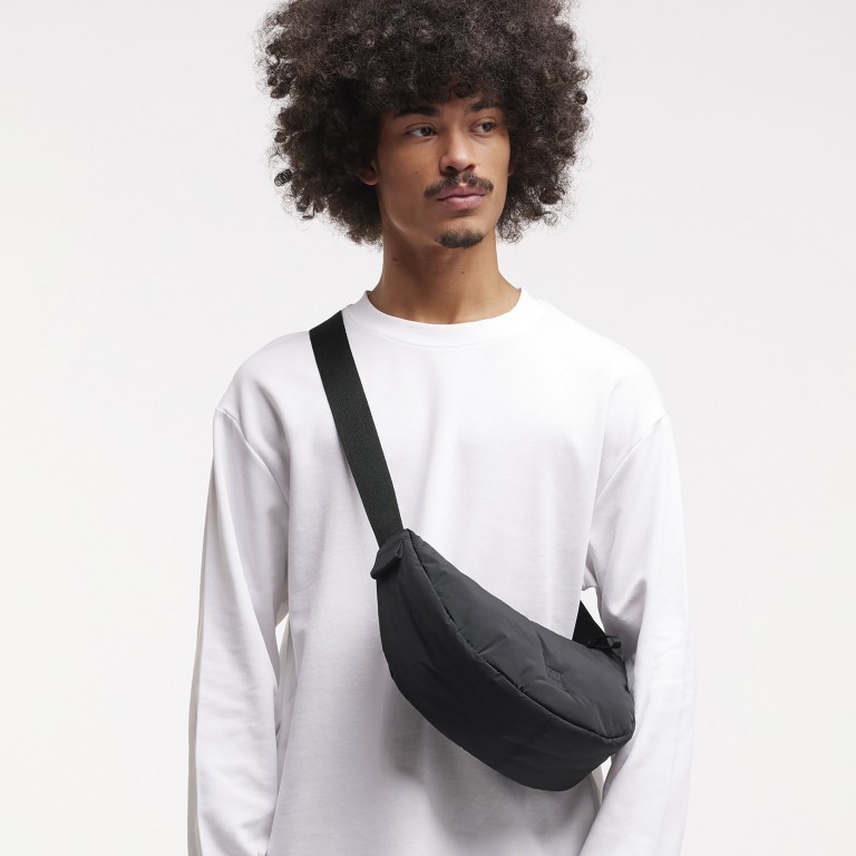 Beuteltasche Cloud Moon Bag Small Monochrome, Farbe: schwarz, taupe/khaki, rot/weinrot, orange, gelb, Marke: Got Bag, Abmessungen in cm: 32x18x11, Bild 6 von 9