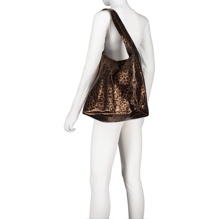 Beuteltasche Leoprint, Marke: Hausfelder Manufaktur, Abmessungen in cm: 33.5x32x16, Bild 4 von 5
