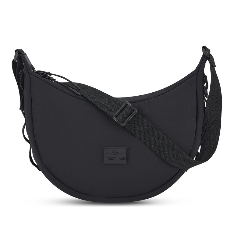 Beuteltasche Halfmoon Bag Kaia Medium, Farbe: schwarz, beige, Marke: Johnny Urban, Abmessungen in cm: 33x24x10, Bild 1 von 10