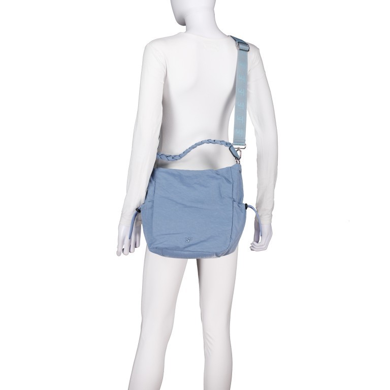 Beuteltasche Abby 14624, Farbe: blau/petrol, beige, Marke: Suri Frey, Abmessungen in cm: 32x27x12, Bild 6 von 8