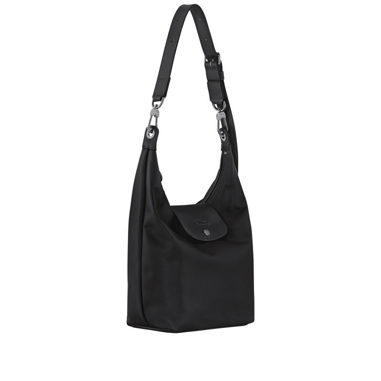 Umhängetasche Le Pliage Xtra M, Farbe: schwarz, cognac, Marke: Longchamp, Abmessungen in cm: 21x25x12, Bild 2 von 4