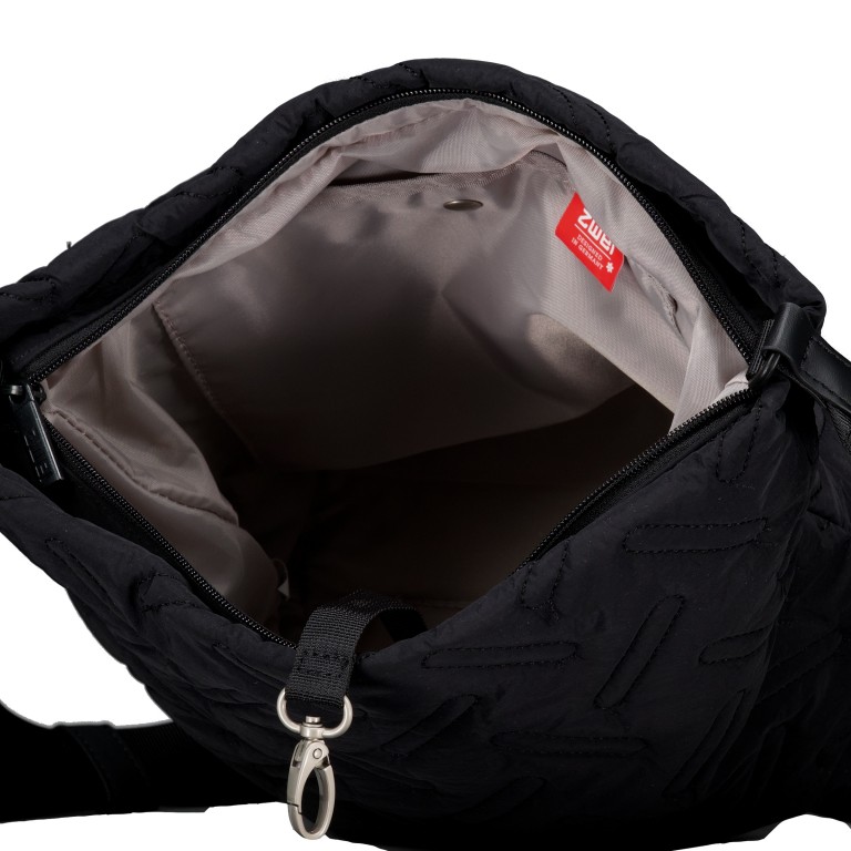 Beuteltasche Cleo CL90, Farbe: schwarz, beige, Marke: Zwei, Abmessungen in cm: 35x26x14, Bild 8 von 10