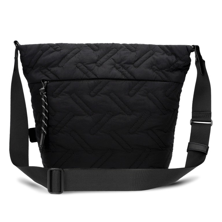 Beuteltasche Cleo CL90, Farbe: schwarz, beige, Marke: Zwei, Abmessungen in cm: 35x26x14, Bild 4 von 10