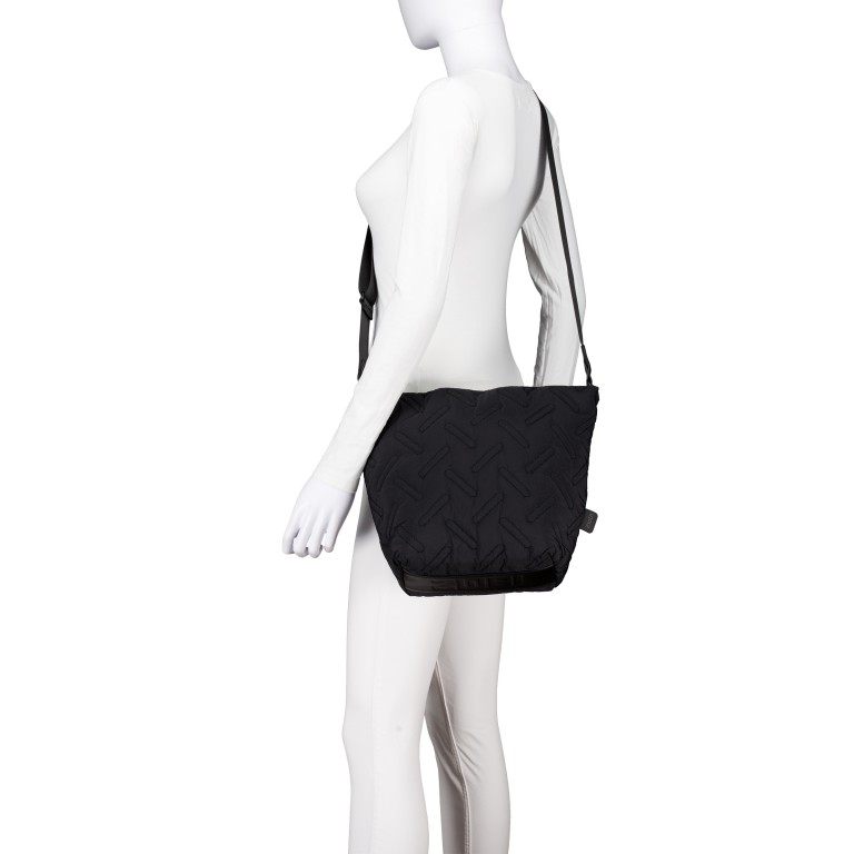 Beuteltasche Cleo CL90, Farbe: schwarz, beige, Marke: Zwei, Abmessungen in cm: 35x26x14, Bild 7 von 10
