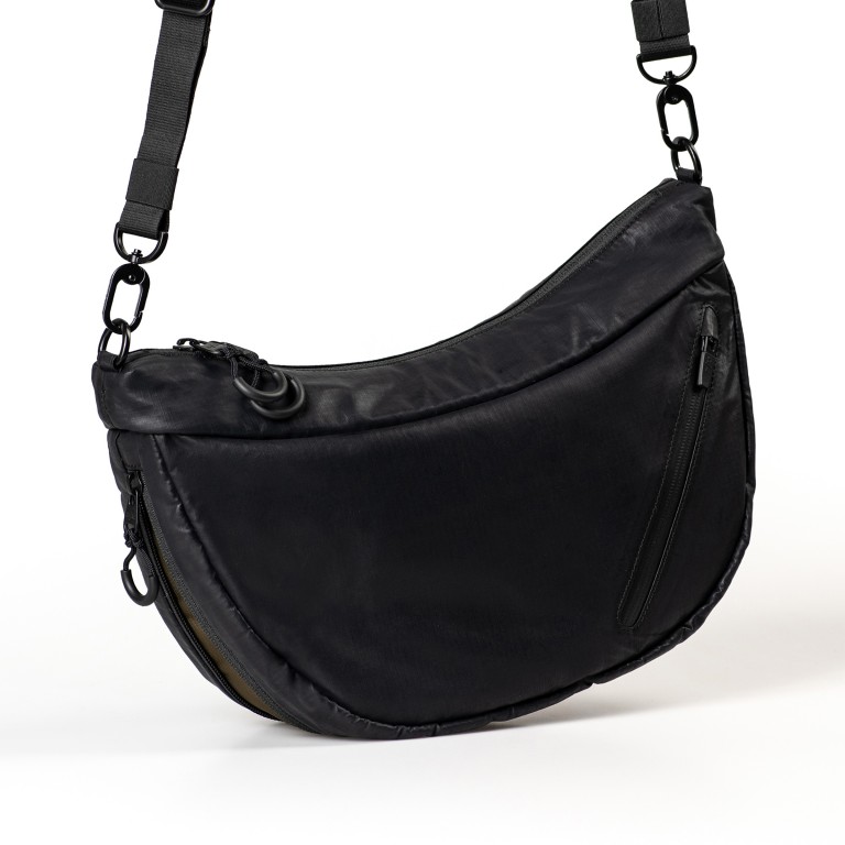 Beuteltasche Japan Re-Lite Toyo, Farbe: schwarz, blau/petrol, beige, Marke: Aunts & Uncles, Abmessungen in cm: 33x21x10, Bild 3 von 7