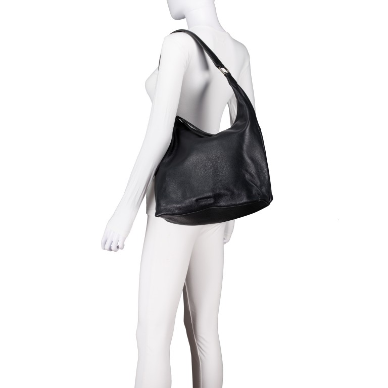 Beuteltasche Just-Pure Kiana JP-13431, Farbe: anthrazit, blau/petrol, Marke: Harbour 2nd, Abmessungen in cm: 33x37x13, Bild 4 von 7