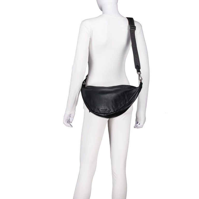 Beuteltasche Just-Pure Novalie JP-13435, Farbe: anthrazit, blau/petrol, Marke: Harbour 2nd, Abmessungen in cm: 43x18x8, Bild 5 von 6
