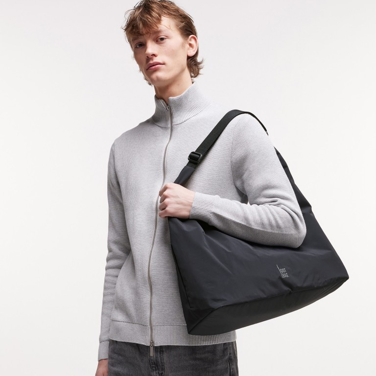 Beuteltasche T-Shape Bag Large Monochrome, Farbe: schwarz, beige, Marke: Got Bag, Abmessungen in cm: 47x47x18, Bild 5 von 7