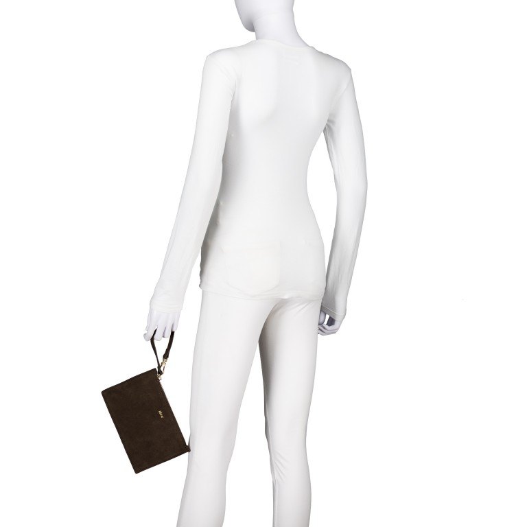Beuteltasche Cosmo Suede, Farbe: braun, cognac, Marke: Abro, Abmessungen in cm: 20x31x17, Bild 5 von 7