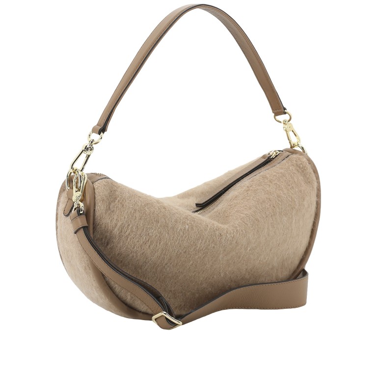 Beuteltasche Willow Hobo, Farbe: cognac, taupe/khaki, Marke: Abro, Abmessungen in cm: 34.5x18x9.5, Bild 2 von 4