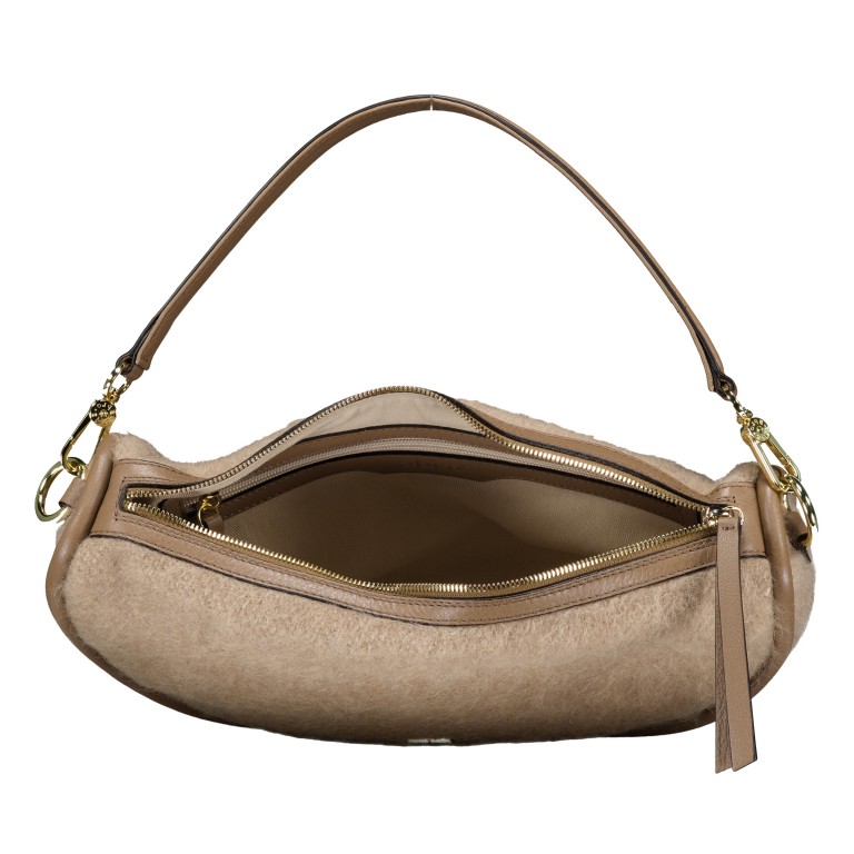 Beuteltasche Willow Hobo, Farbe: cognac, taupe/khaki, Marke: Abro, Abmessungen in cm: 34.5x18x9.5, Bild 9 von 9