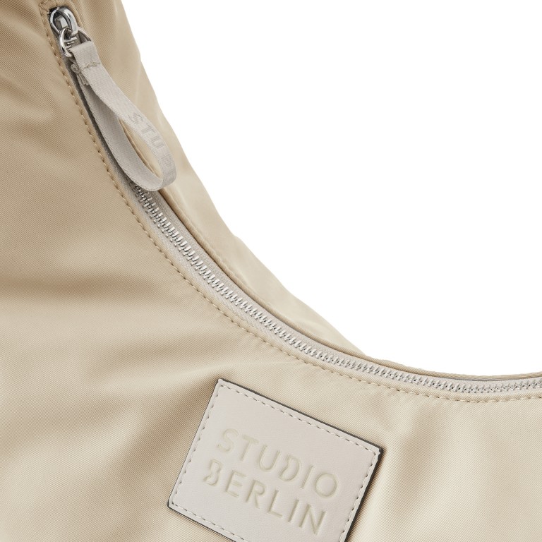 Beuteltasche Moabit, Farbe: schwarz, grün/oliv, beige, Marke: Studio Berlin, Abmessungen in cm: 47x33x15, Bild 6 von 6
