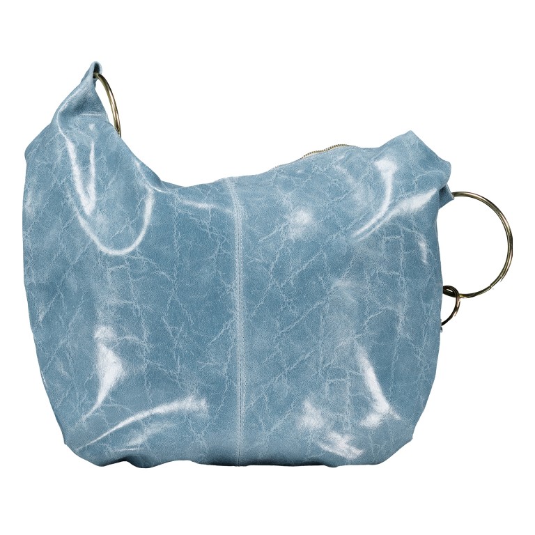 Beuteltasche Elefante, Farbe: blau/petrol, beige, Marke: Hausfelder Manufaktur, Abmessungen in cm: 47x43x7, Bild 3 von 5