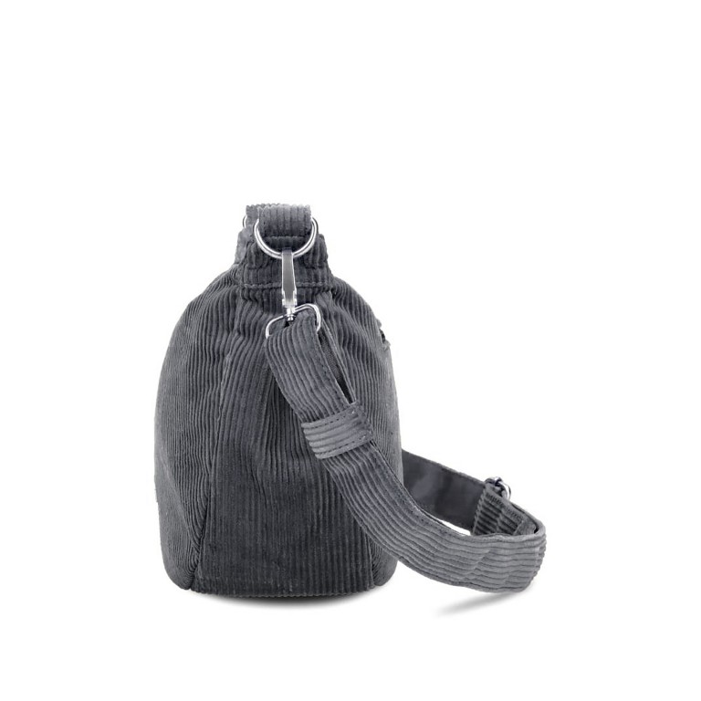 Beuteltasche Mademoiselle Halfmoon Bag M70 Cord, Farbe: grau, beige, Marke: Zwei, Abmessungen in cm: 34x18x11, Bild 4 von 6