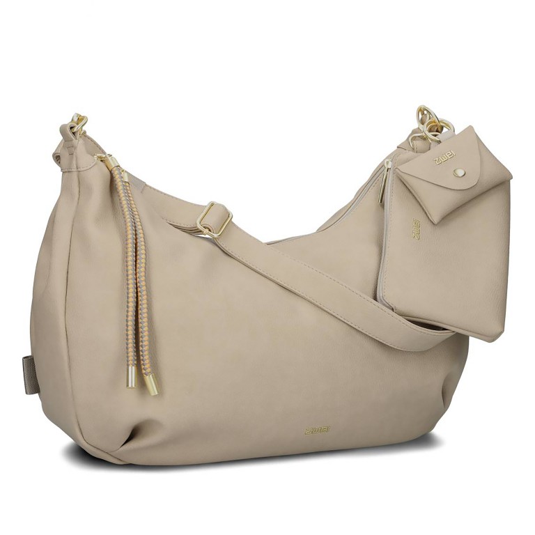 Beuteltasche Lola Moon Bag LO140, Farbe: grau, beige, Marke: Zwei, Abmessungen in cm: 44x33x20, Bild 2 von 9