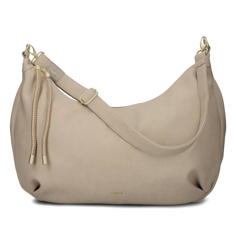Beuteltasche Lola Moon Bag LO140, Farbe: grau, beige, Marke: Zwei, Abmessungen in cm: 44x33x20, Bild 9 von 9