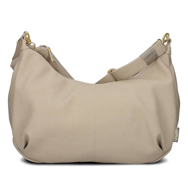 Beuteltasche Lola Moon Bag LO140, Farbe: grau, beige, Marke: Zwei, Abmessungen in cm: 44x33x20, Bild 5 von 9