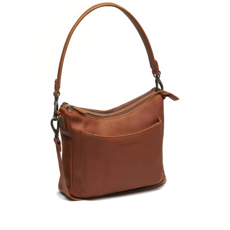 Beuteltasche Tivra, Farbe: schwarz, cognac, Marke: The Chesterfield Brand, Abmessungen in cm: 28x23x7, Bild 1 von 9