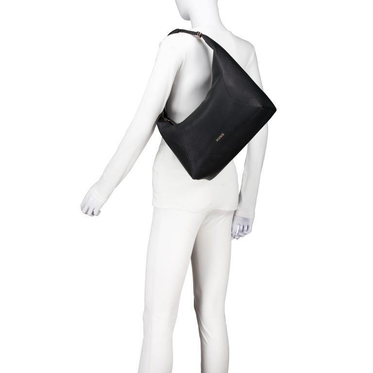 Beuteltasche Brielle Hobo Open White, Farbe: beige, Marke: HUGO, EAN: 4063551361729, Abmessungen in cm: 31.5x34x11.5, Bild 5 von 6