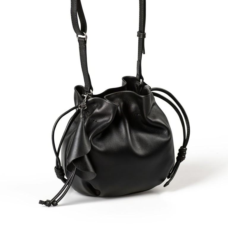 Beuteltasche Bohemian Vibes Fleur, Farbe: schwarz, blau/petrol, beige, Marke: Aunts & Uncles, Abmessungen in cm: 20.5x17x12.5, Bild 3 von 9