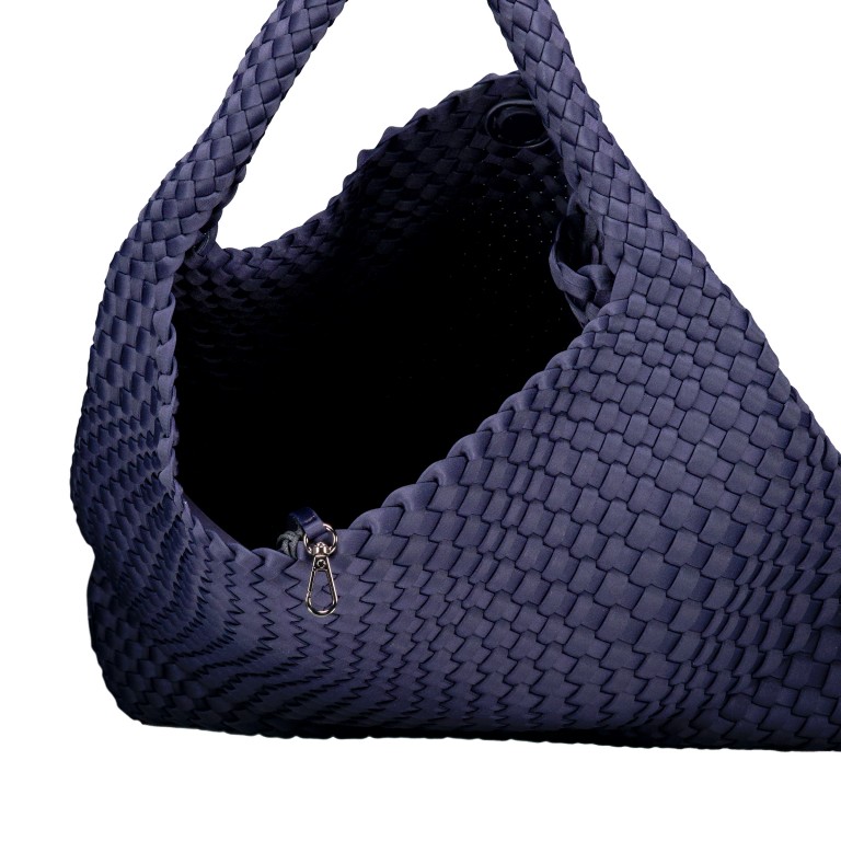 Beuteltasche Ellen mit herausnehmbarem Etui, Farbe: schwarz, blau/petrol, taupe/khaki, beige, Marke: blingberlin, Abmessungen in cm: 37x33x13, Bild 6 von 9