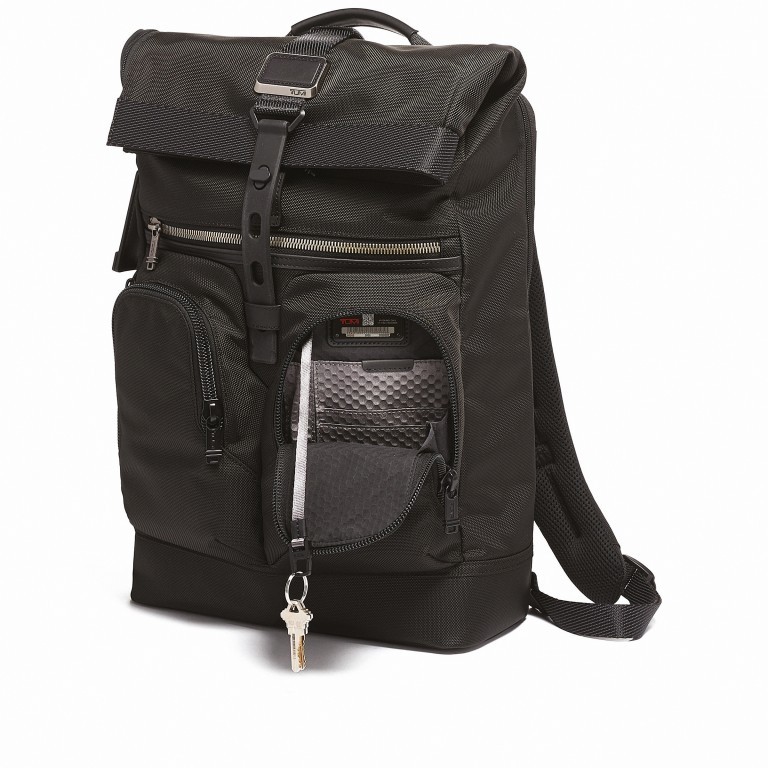 Rucksack Alpha Bravo Lance Black, Farbe: schwarz, Marke: Tumi, EAN: 0742315603568, Abmessungen in cm: 33x45x13, Bild 7 von 10