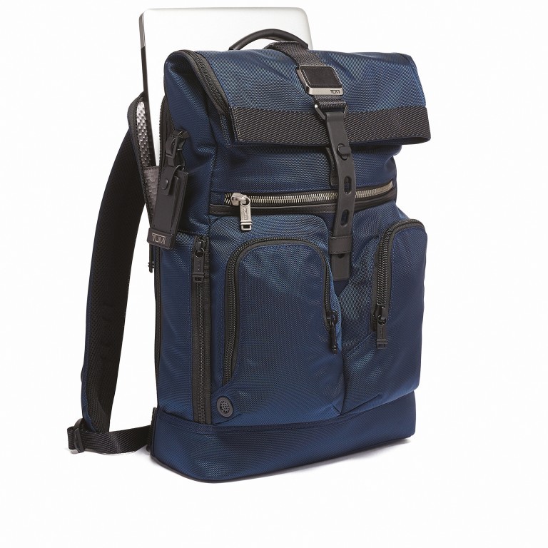 Rucksack Alpha Bravo Lance Navy, Farbe: blau/petrol, Marke: Tumi, EAN: 0742315603575, Abmessungen in cm: 33x45x13, Bild 8 von 9