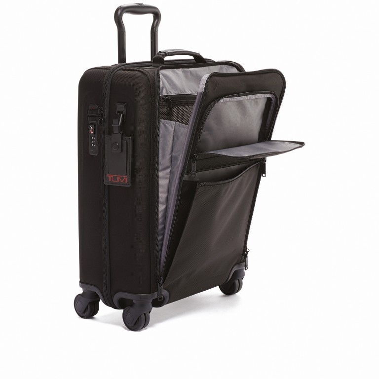 Koffer Alpha 3 International Slim Super Leger Black, Farbe: schwarz, Marke: Tumi, EAN: 0742315610306, Abmessungen in cm: 40x55x20, Bild 2 von 4