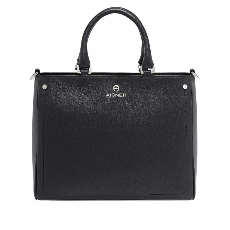 Handtasche Ava 133-512 Black, Farbe: schwarz, Marke: AIGNER, EAN: 4055539225758, Abmessungen in cm: 30.5x25x13, Bild 1 von 3