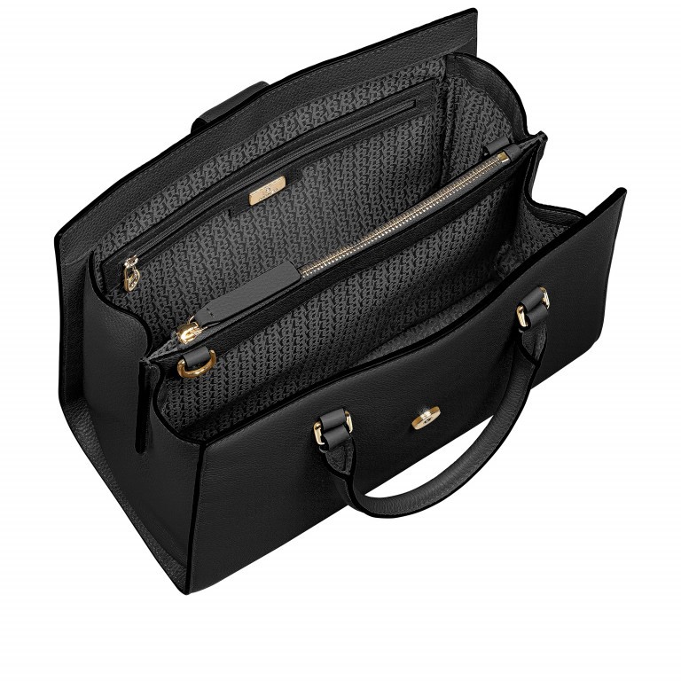 Handtasche Kira Black, Farbe: schwarz, Marke: AIGNER, EAN: 4055539226120, Abmessungen in cm: 32x25x15, Bild 4 von 5