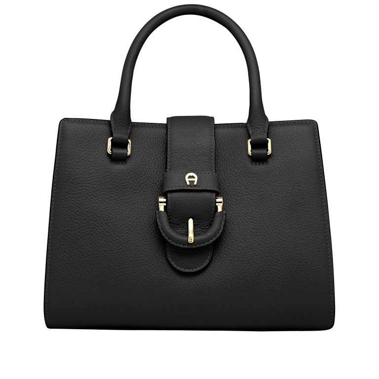 Handtasche Kira Black, Farbe: schwarz, Marke: AIGNER, EAN: 4055539226168, Abmessungen in cm: 27x20x13, Bild 1 von 4