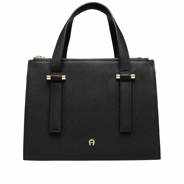 Handtasche Lana 133-718 Black, Farbe: schwarz, Marke: AIGNER, EAN: 4055539226373, Abmessungen in cm: 28x21x13, Bild 1 von 5