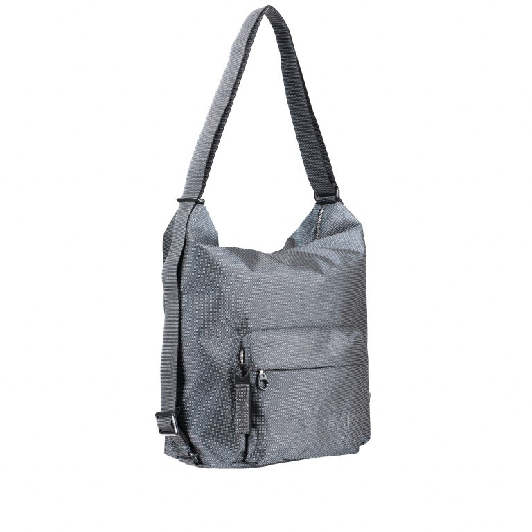 Rucksack MD20 QMT09 auch als Tasche tragbar, Farbe: schwarz, anthrazit, grau, blau/petrol, braun, taupe/khaki, grün/oliv, rot/weinrot, rosa/pink, gelb, beige, weiß, metallic, Marke: Mandarina Duck, Abmessungen in cm: 32x38x14, Bild 2 von 10