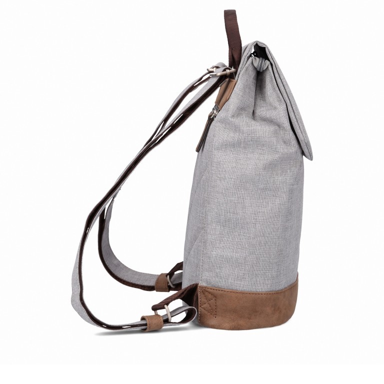 Rucksack Olli OR13, Farbe: schwarz, anthrazit, grau, blau/petrol, braun, beige, Marke: Zwei, Abmessungen in cm: 28x33x12, Bild 3 von 5