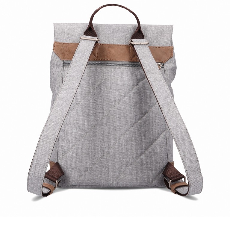 Rucksack Olli OR13, Farbe: schwarz, anthrazit, grau, blau/petrol, braun, beige, Marke: Zwei, Abmessungen in cm: 28x33x12, Bild 4 von 5