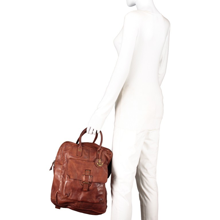 Rucksack Cool-Casual Utopia B3.9690 Charming Cognac, Farbe: cognac, Marke: Harbour 2nd, EAN: 4046478043473, Abmessungen in cm: 29x34x10, Bild 6 von 10