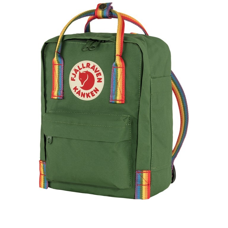 Rucksack Kånken Mini Spruce Green, Farbe: grün/oliv, Marke: Fjällräven, EAN: 7323450752880, Abmessungen in cm: 20x29x13, Bild 2 von 13