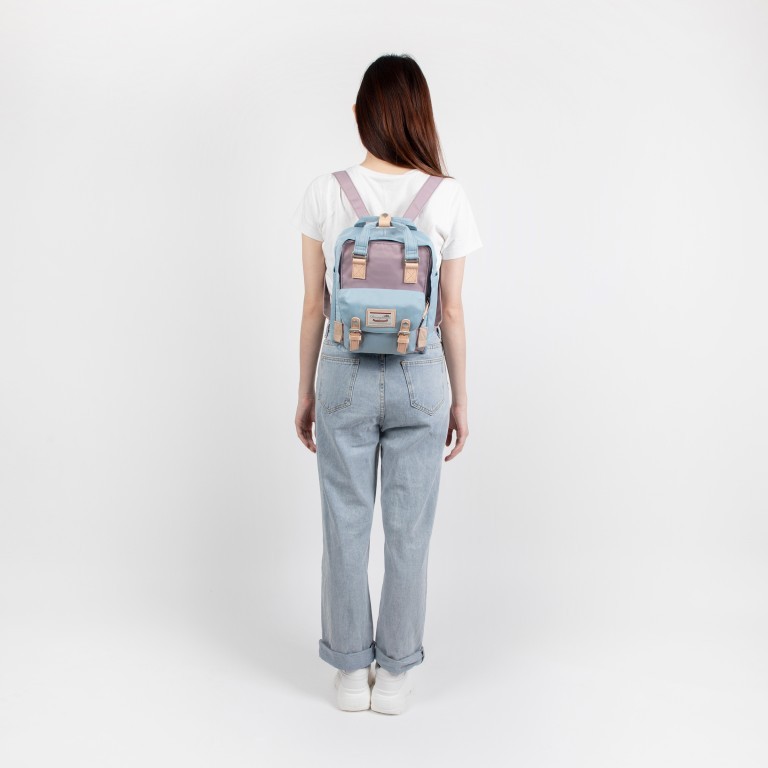 Rucksack Macaroon Mini Bicolor Volumen 7 Liter Lilac Light Blue, Farbe: flieder/lila, Marke: Doughnut, EAN: 4897065905007, Abmessungen in cm: 21.5x30x9, Bild 4 von 12