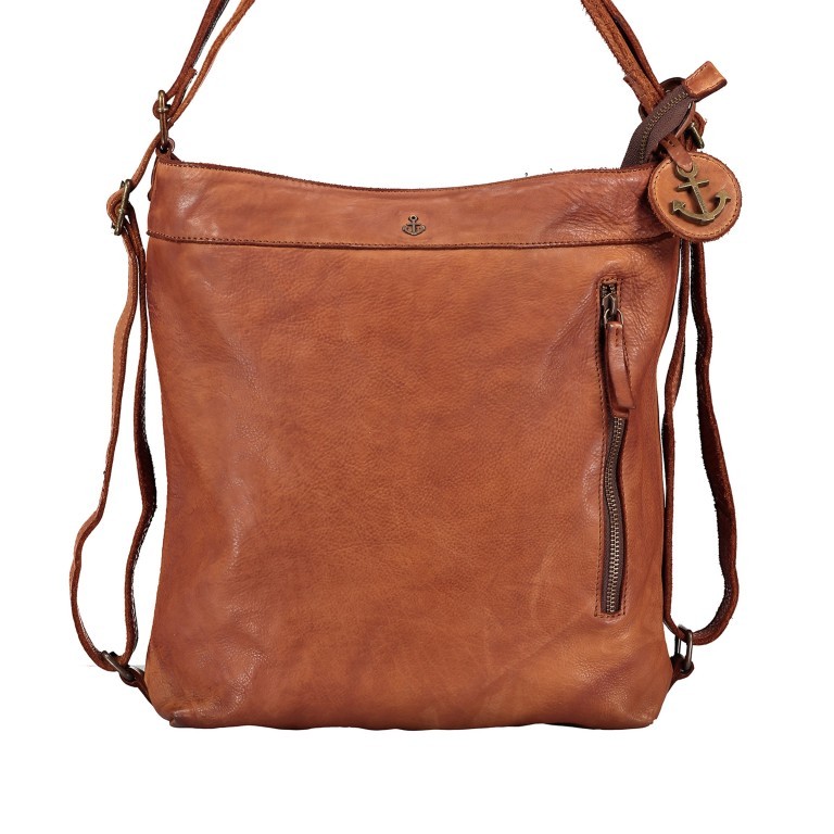 Beuteltasche / Rucksack Anchor-Love Nora B3.9964, Farbe: anthrazit, blau/petrol, braun, cognac, grün/oliv, rosa/pink, gelb, Marke: Harbour 2nd, Abmessungen in cm: 26.5x31x8, Bild 1 von 7