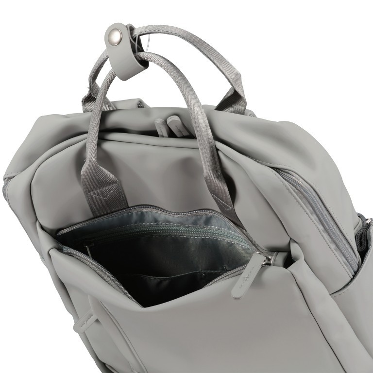 Rucksack RS62 Light Grey, Farbe: grau, Marke: Franky, EAN: 4251672764226, Abmessungen in cm: 28x40x13, Bild 5 von 7