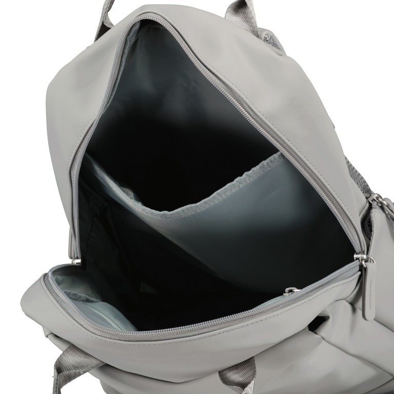 Rucksack RS62 Light Grey, Farbe: grau, Marke: Franky, EAN: 4251672764226, Abmessungen in cm: 28x40x13, Bild 6 von 7