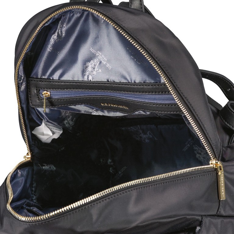 Rucksack Houston S Black, Farbe: schwarz, Marke: U.S. Polo Assn., EAN: 8052792838318, Abmessungen in cm: 25x30x14, Bild 6 von 6