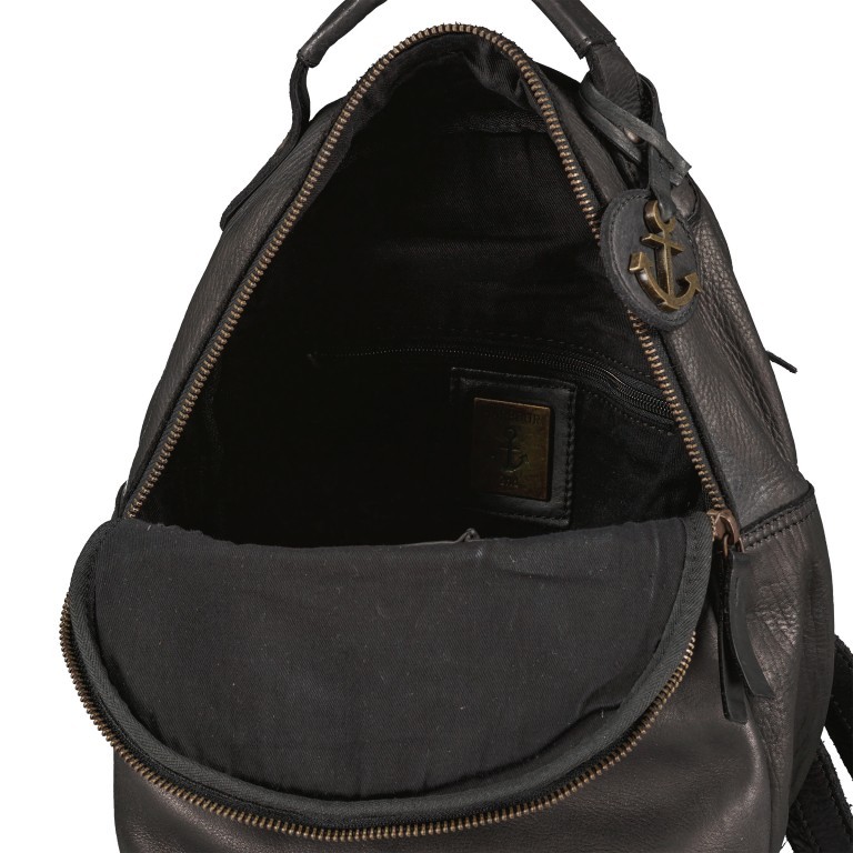 Rucksack Anchor-Love Carlotta B3.0048 Dark Ash, Farbe: anthrazit, Marke: Harbour 2nd, EAN: 4046478047471, Abmessungen in cm: 23x28x9.5, Bild 6 von 6