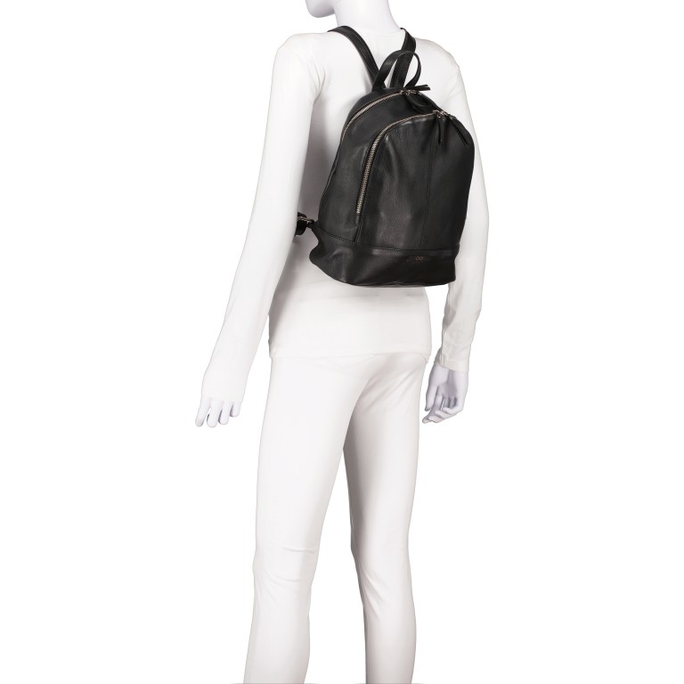 Rucksack Infinity Heidrun Dunkelblau, Farbe: blau/petrol, Marke: Hausfelder Manufaktur, EAN: 4065646005174, Abmessungen in cm: 26x31x11, Bild 5 von 9