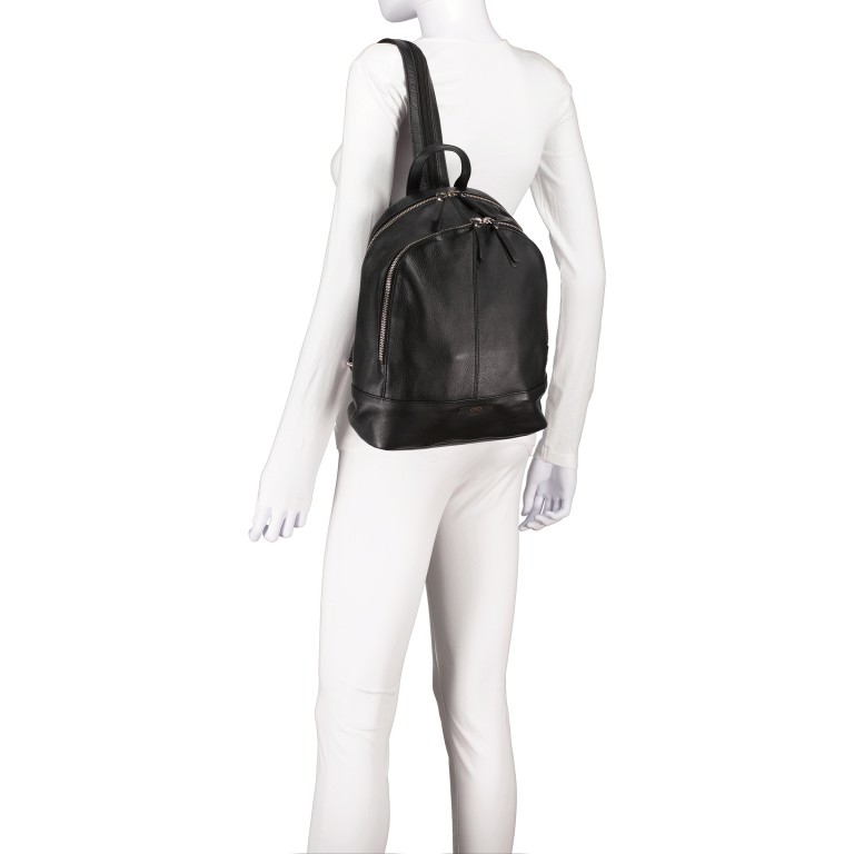 Rucksack Infinity Heidrun Dunkelblau, Farbe: blau/petrol, Marke: Hausfelder Manufaktur, EAN: 4065646005174, Abmessungen in cm: 26x31x11, Bild 6 von 9