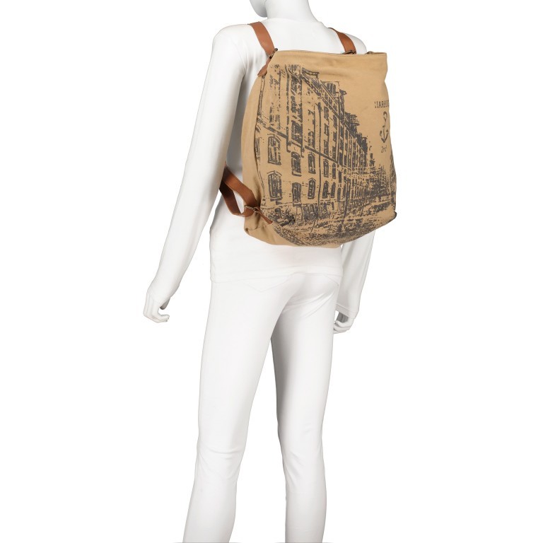 Rucksack / Beuteltasche Canvas Trave B3.8316 New Denim, Farbe: blau/petrol, Marke: Harbour 2nd, EAN: 4046478056664, Bild 5 von 6