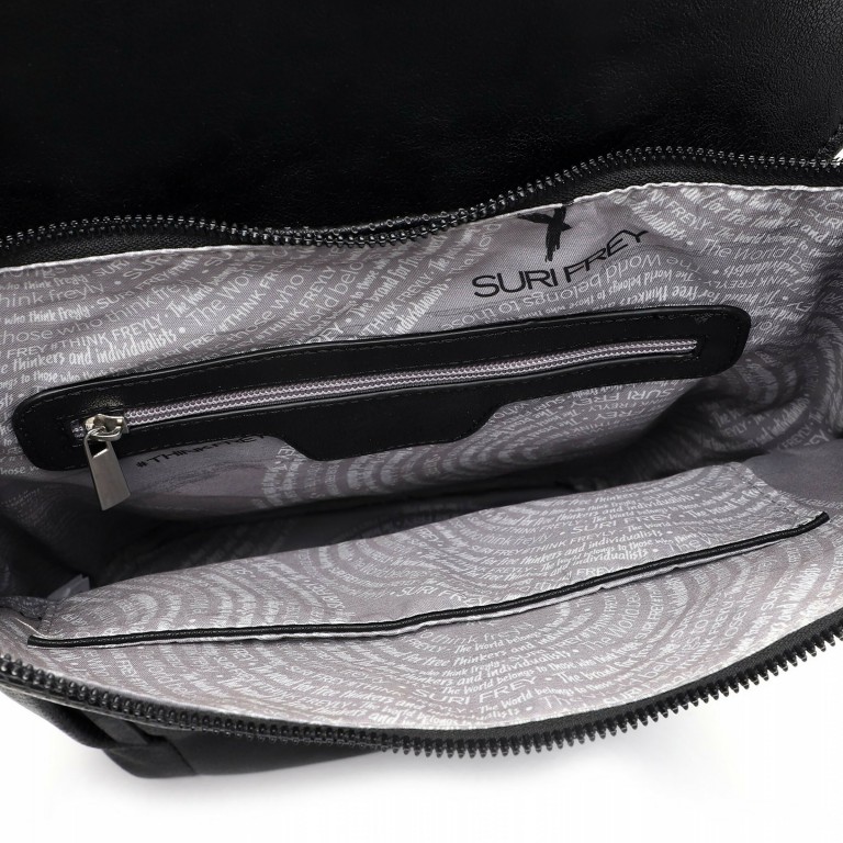 Rucksack Bonny 13155 Black, Farbe: schwarz, Marke: Suri Frey, EAN: 4056185153815, Abmessungen in cm: 26x33x11, Bild 4 von 5