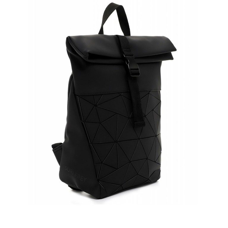 Rucksack Jessy-Lu 18045 mit Rolltop Black, Farbe: schwarz, Marke: Suri Frey, EAN: 4056185157271, Bild 2 von 5